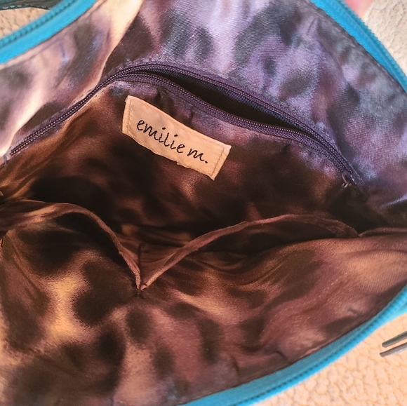 Emilie M Stylish Blue Shoulder/cross body hand bag - Picture 5 of 8